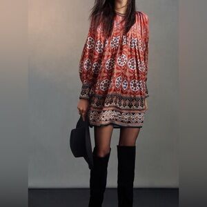 Anthropologie x Tanvi Kedia Boho Mini Dress NWOT Size XS